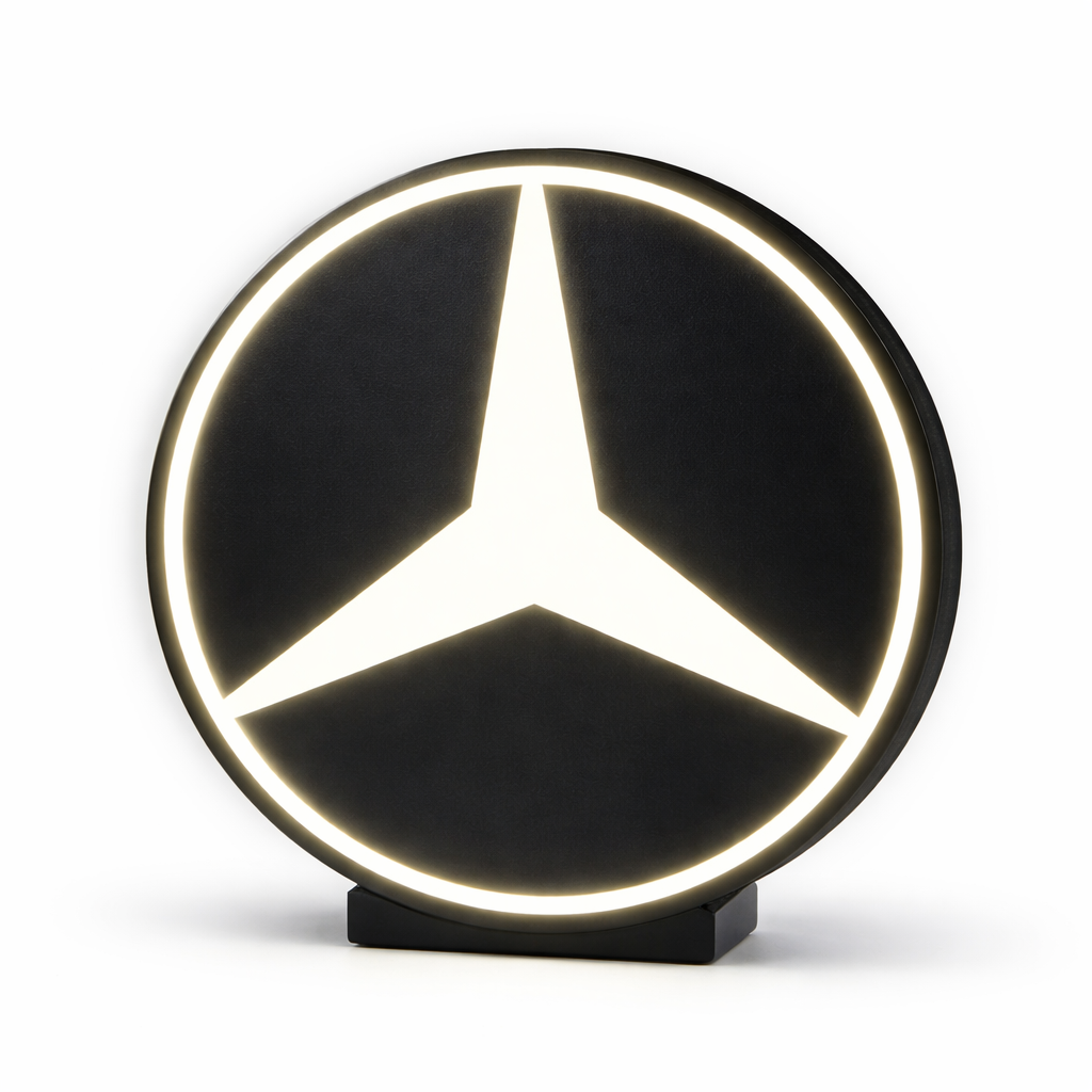 Luminária LED 3D Estrela Mercedes-Benz