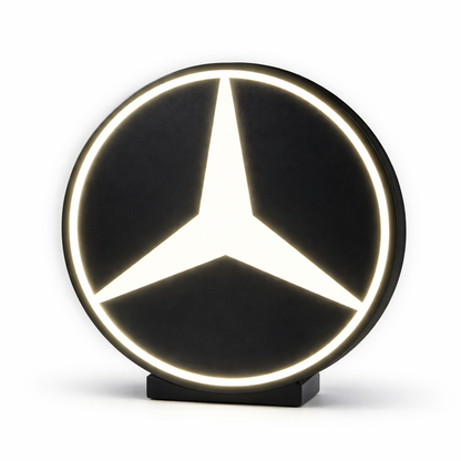 Luminária LED 3D Estrela Mercedes-Benz