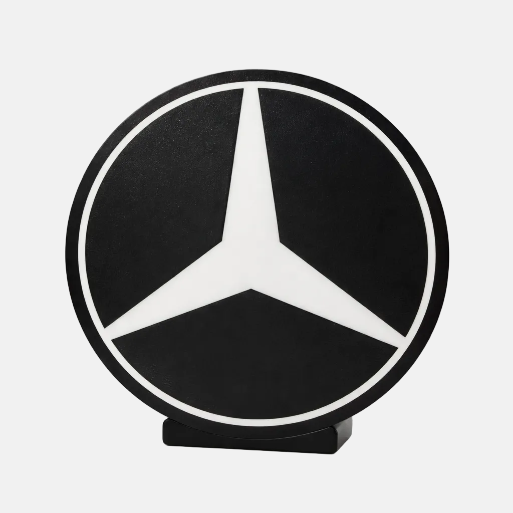 Luminária LED 3D Estrela Mercedes-Benz