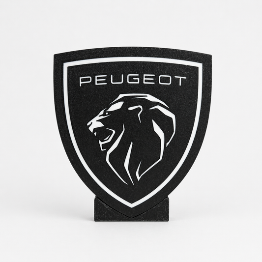 Luminária LED 3D Leão Peugeot